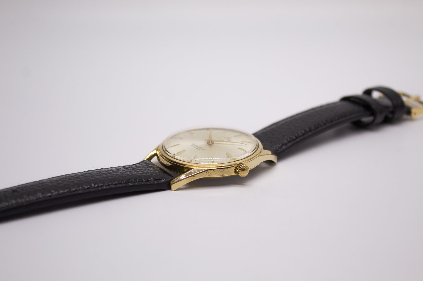 [Serviced] 1960s Enicar Ultrasonic Ocean Pearl Silver Sunburst Men's Wrist-Watch