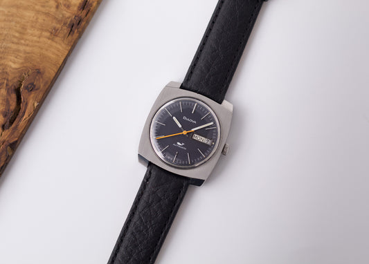 [Serviced] 1970 Bulova Automatic Matte Midnight Dial Men's Wrist-Watch