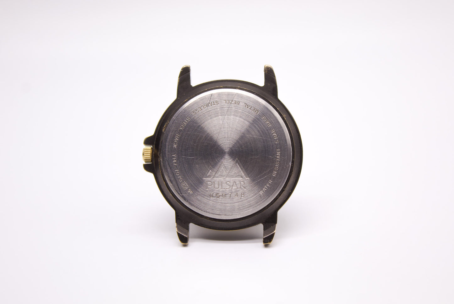2000 Pulsar Quartz Matte Black Dial Bronze Case Men's Wrist-Watch