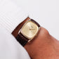1983 Seiko Quartz 'Baby Ellipse' Golden Sunburst Dial Men's Wrist-Watch W/Box & Papers
