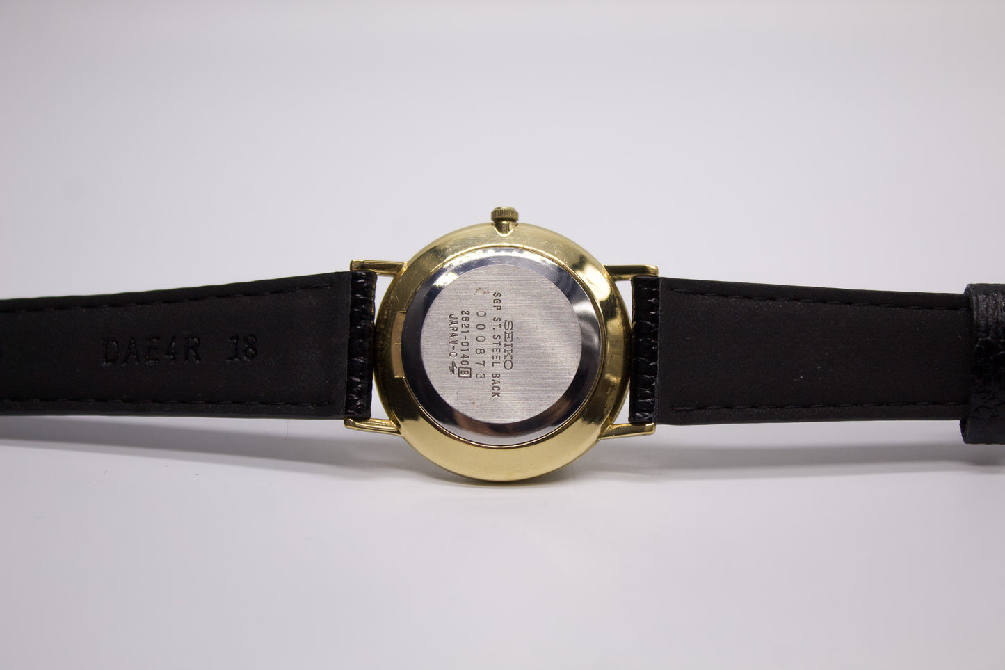 1980 Seiko Quartz Golden Roman Dial Men's Wrist-Watch