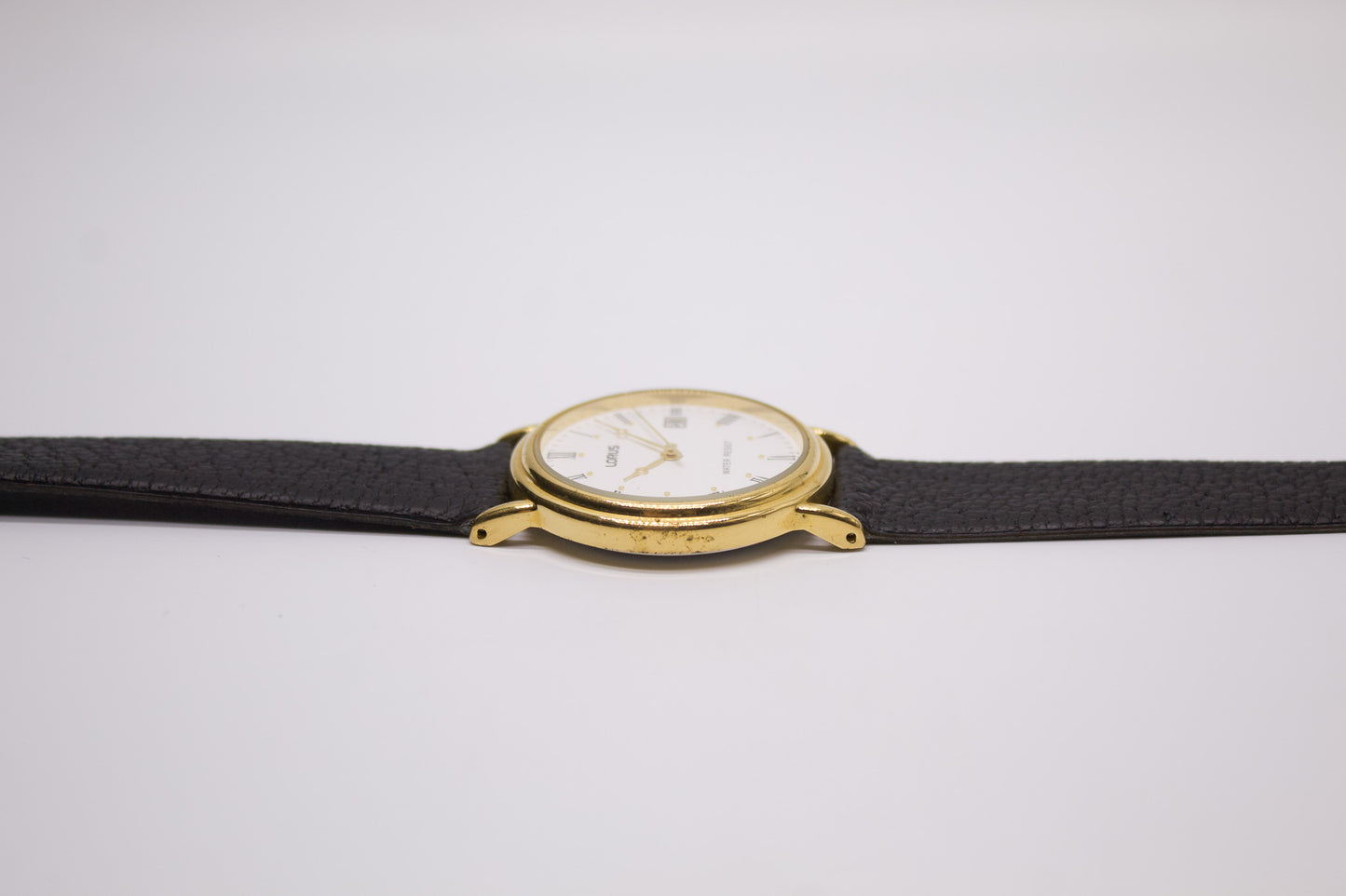 1990s Lorus Quartz Stark White Dial Men's Wrist-Watch