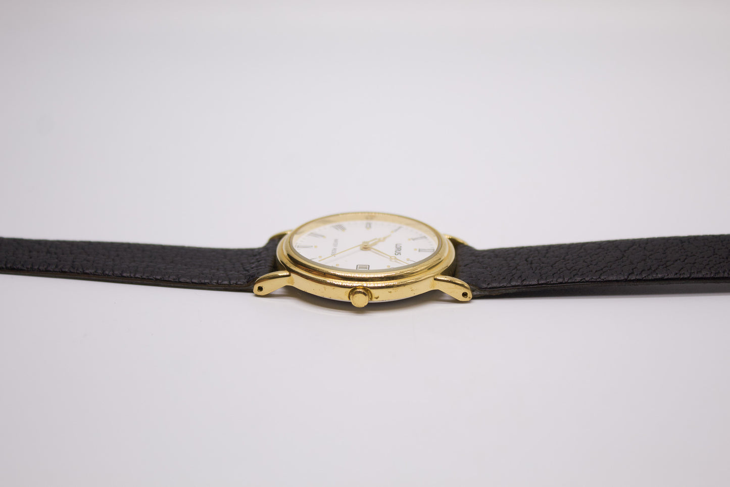 1990s Lorus Quartz Stark White Dial Men's Wrist-Watch