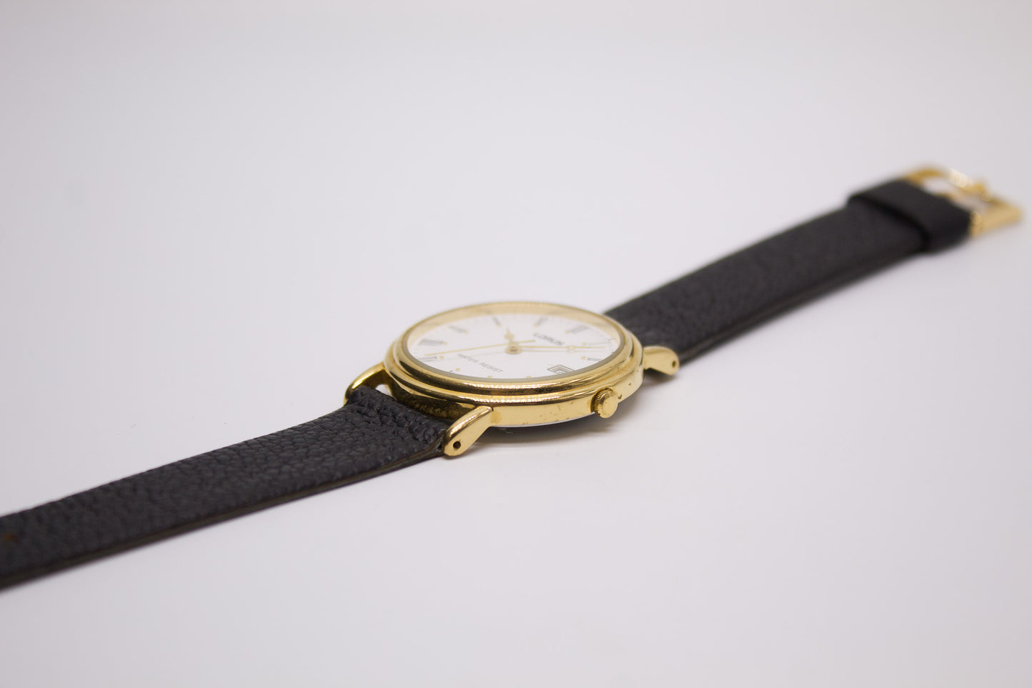 1990s Lorus Quartz Stark White Dial Men's Wrist-Watch