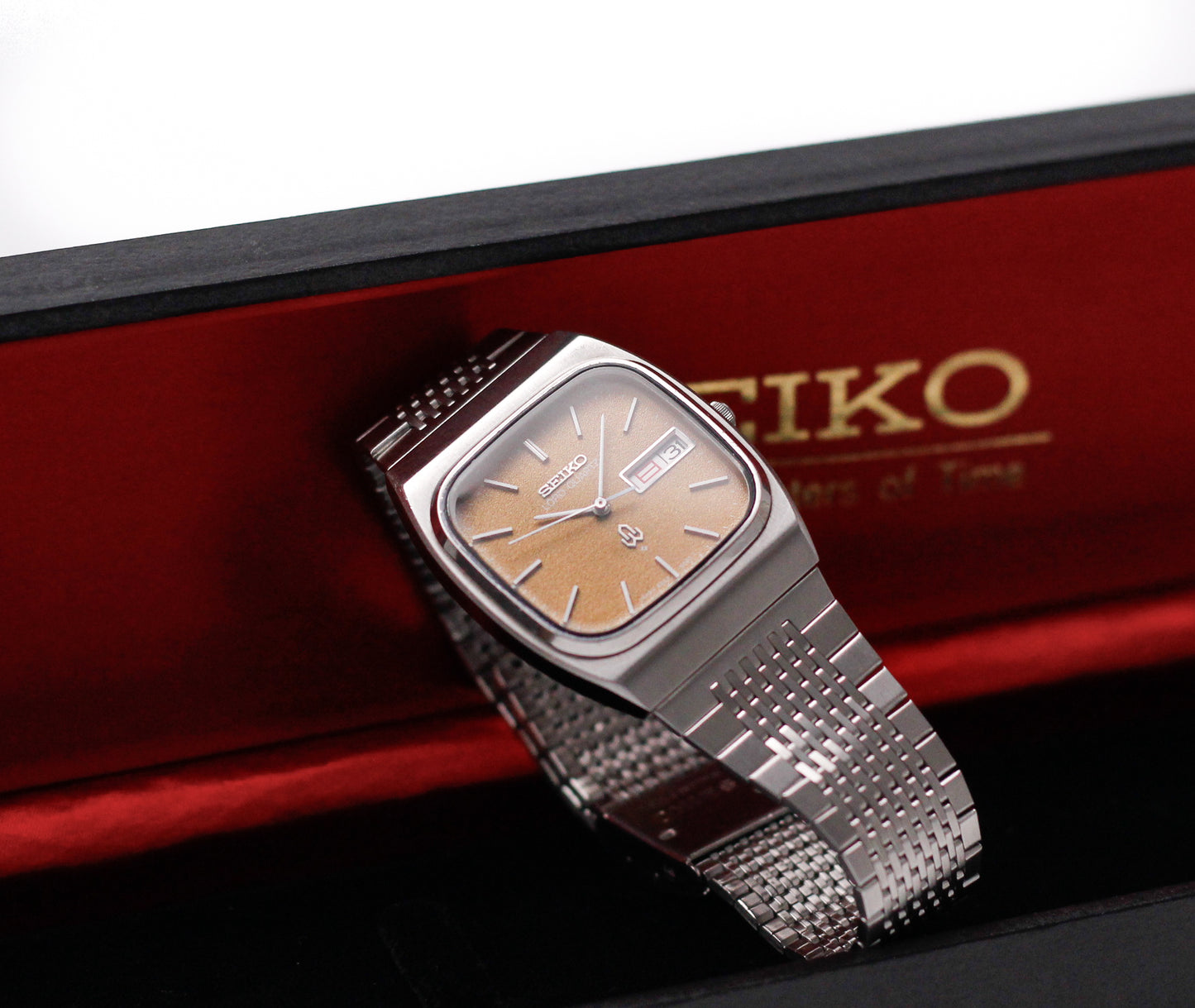1979 Seiko Lord Quartz Cocoa Powder Dial Men's Wrist-Watch W/Box