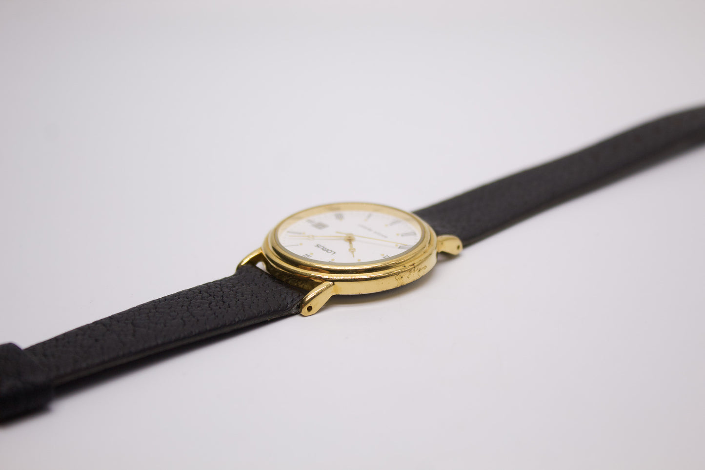 1990s Lorus Quartz Stark White Dial Men's Wrist-Watch
