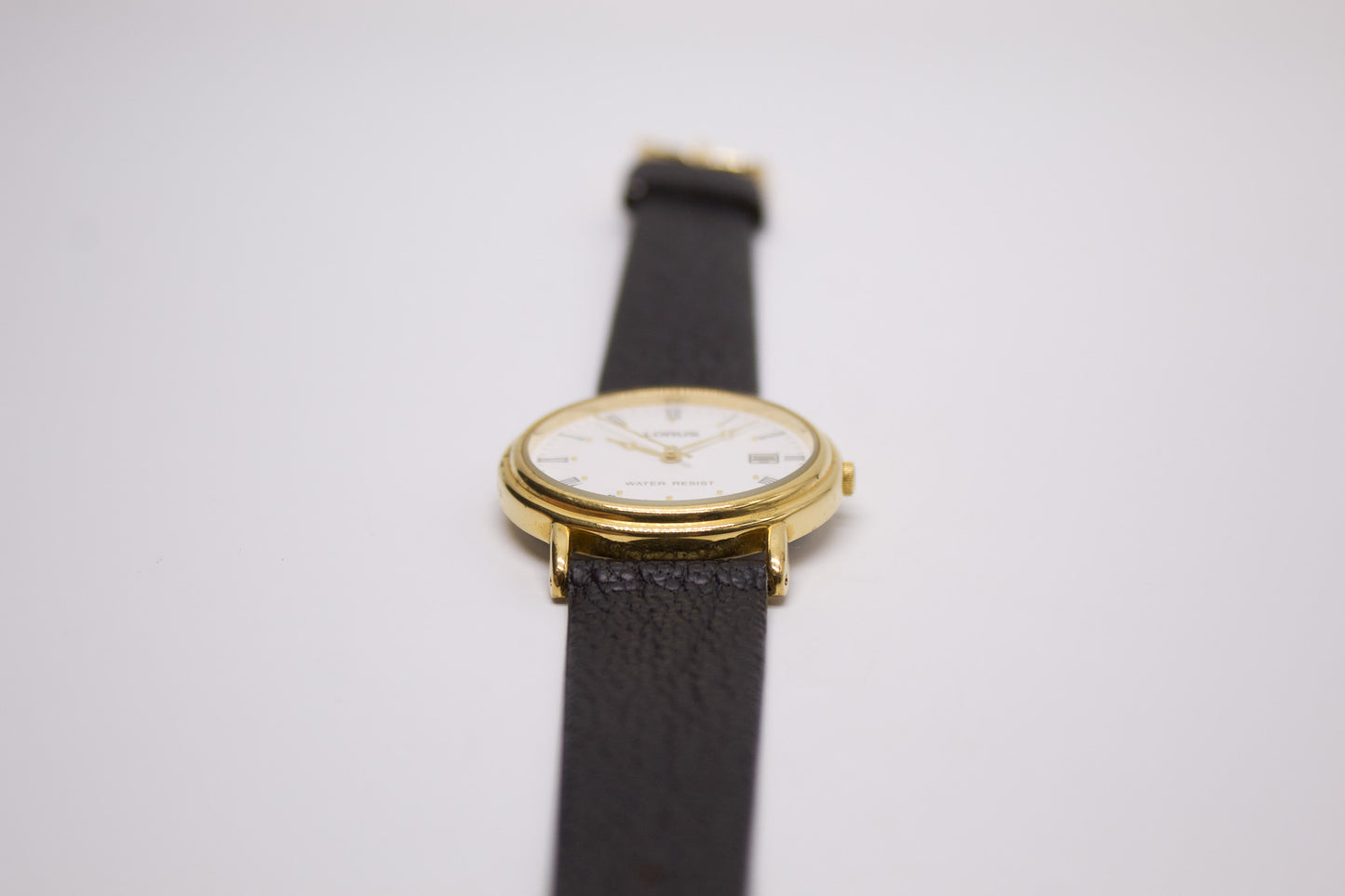 1990s Lorus Quartz Stark White Dial Men's Wrist-Watch