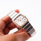 [Near Mint] 1983 Seiko Majesta Quartz Silver Sunburst Dial Two Tone Men's Wrist-Watch
