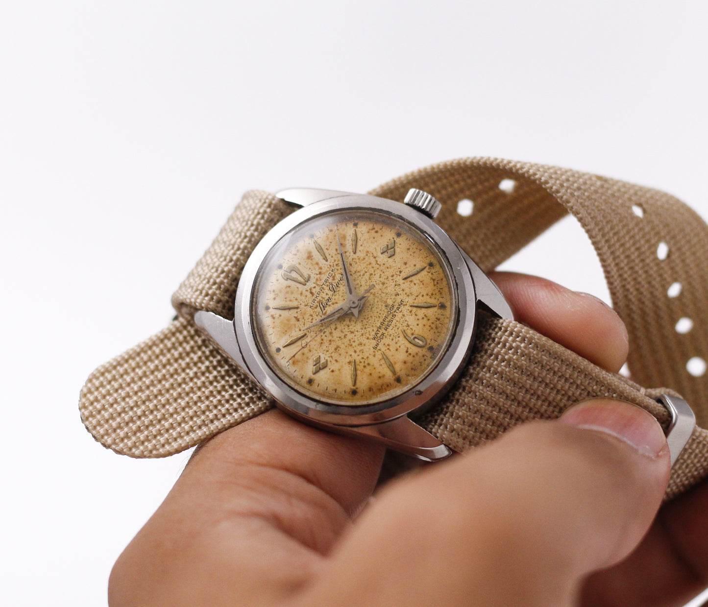 1960s Kirkpatrick Skin Diver Tropical Dial Mechanical Men's Wrist-Watch