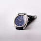 1988 Pulsar Quartz Marine Blue Straight Grain Dial Men's Wrist-Watch