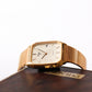 1995 Pulsar Quartz Straight Grain Golden Dial Men's Wrist-Watch W/Box & Papers