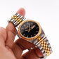 2005 Pulsar Baby 'Day-Date' Inky Black Dial Two Toned Men's Wrist-Watch