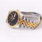 2005 Pulsar Baby 'Day-Date' Inky Black Dial Two Toned Men's Wrist-Watch