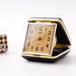 1960s Elgin Mechanical Golden Dial Travel Alarm Clock W/Box