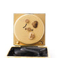 1960s Elgin Mechanical Golden Dial Travel Alarm Clock W/Box