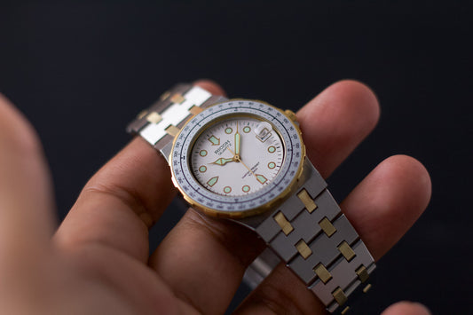 1980s Ricoh Quartz 'Baby Royal Oak' Two Tone Uni-Sex Wrist-Watch