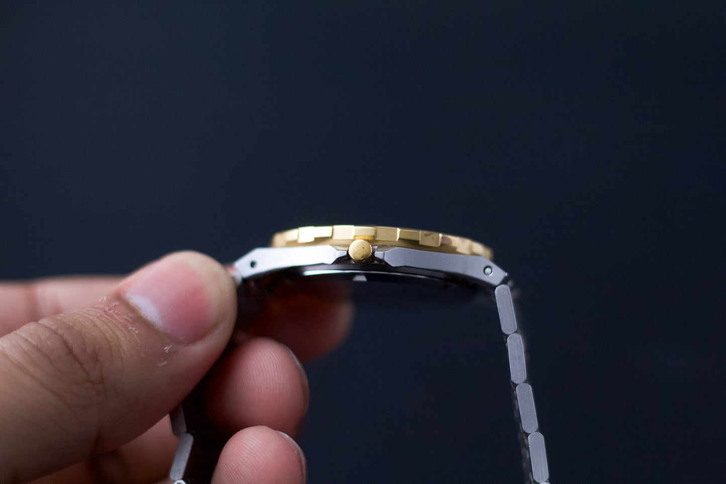 1980s Ricoh Quartz 'Baby Royal Oak' Two Tone Uni-Sex Wrist-Watch