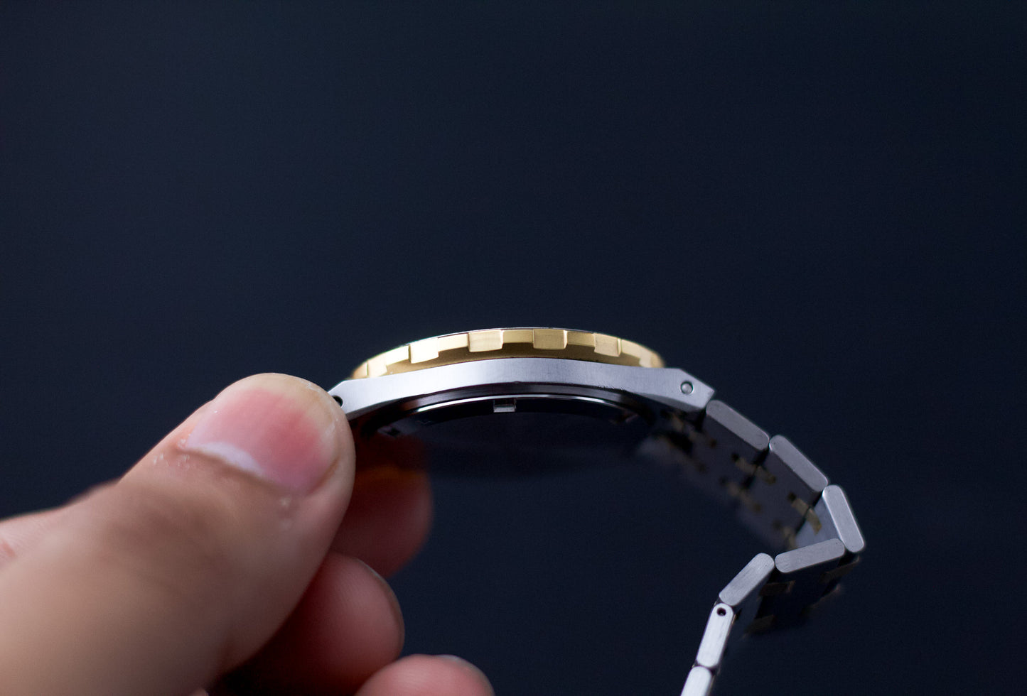 1980s Ricoh Quartz 'Baby Royal Oak' Two Tone Uni-Sex Wrist-Watch