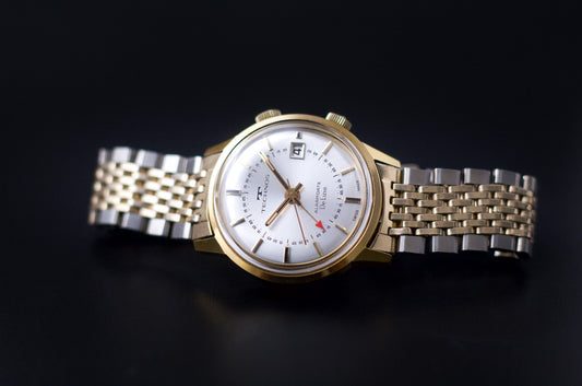 1960s Technos Alarm-Date Deluxe Mechanical Men's Wrist-Watch
