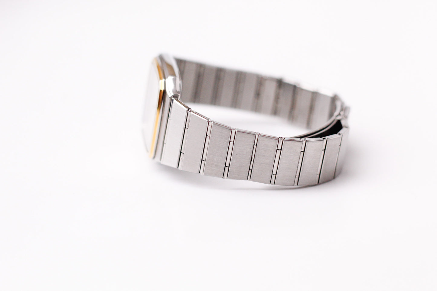 [Near Mint] 1983 Seiko Majesta Quartz Silver Sunburst Dial Two Tone Men's Wrist-Watch