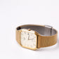 1995 Pulsar Quartz Straight Grain Golden Dial Men's Wrist-Watch W/Box & Papers