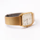 1995 Pulsar Quartz Straight Grain Golden Dial Men's Wrist-Watch W/Box & Papers