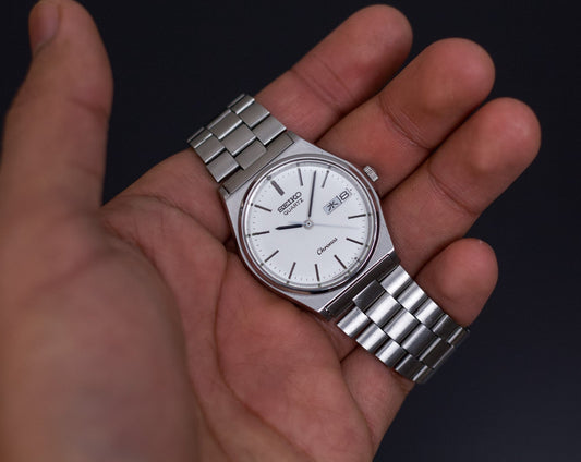 1986 Seiko Chronos Brilliant Silver Dial Lady's Wrist-Watch