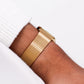 1995 Pulsar Quartz Straight Grain Golden Dial Men's Wrist-Watch W/Box & Papers