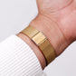 1995 Pulsar Quartz Straight Grain Golden Dial Men's Wrist-Watch W/Box & Papers