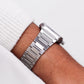1980 Seiko Silverwave Quartz Straight Grain Silver Dial Men's Wrist-Watch