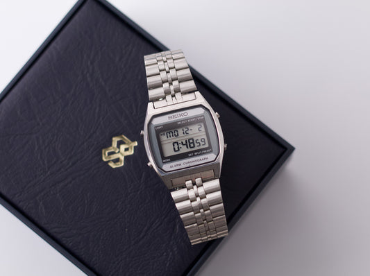 1985 Seiko Digital Alarm-Chronograph Men's Wrist-Watch W/Box