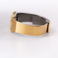 1983 Pulsar Quartz Snowfall Golden Dial Men's Wrist-Watch W/Box & Papers