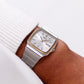 [Near Mint] 1983 Seiko Majesta Quartz Silver Sunburst Dial Two Tone Men's Wrist-Watch