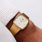 1983 Pulsar Quartz Snowfall Golden Dial Men's Wrist-Watch W/Box & Papers