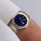 2000s Citizen Quartz Marine Blue Two Toned Men's Wrist-Watch