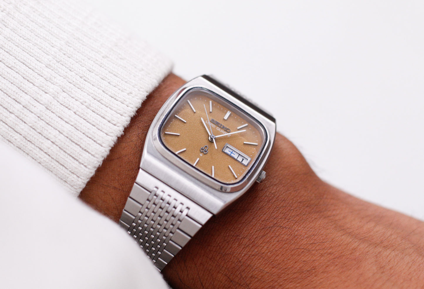1979 Seiko Lord Quartz Cocoa Powder Dial Men's Wrist-Watch W/Box