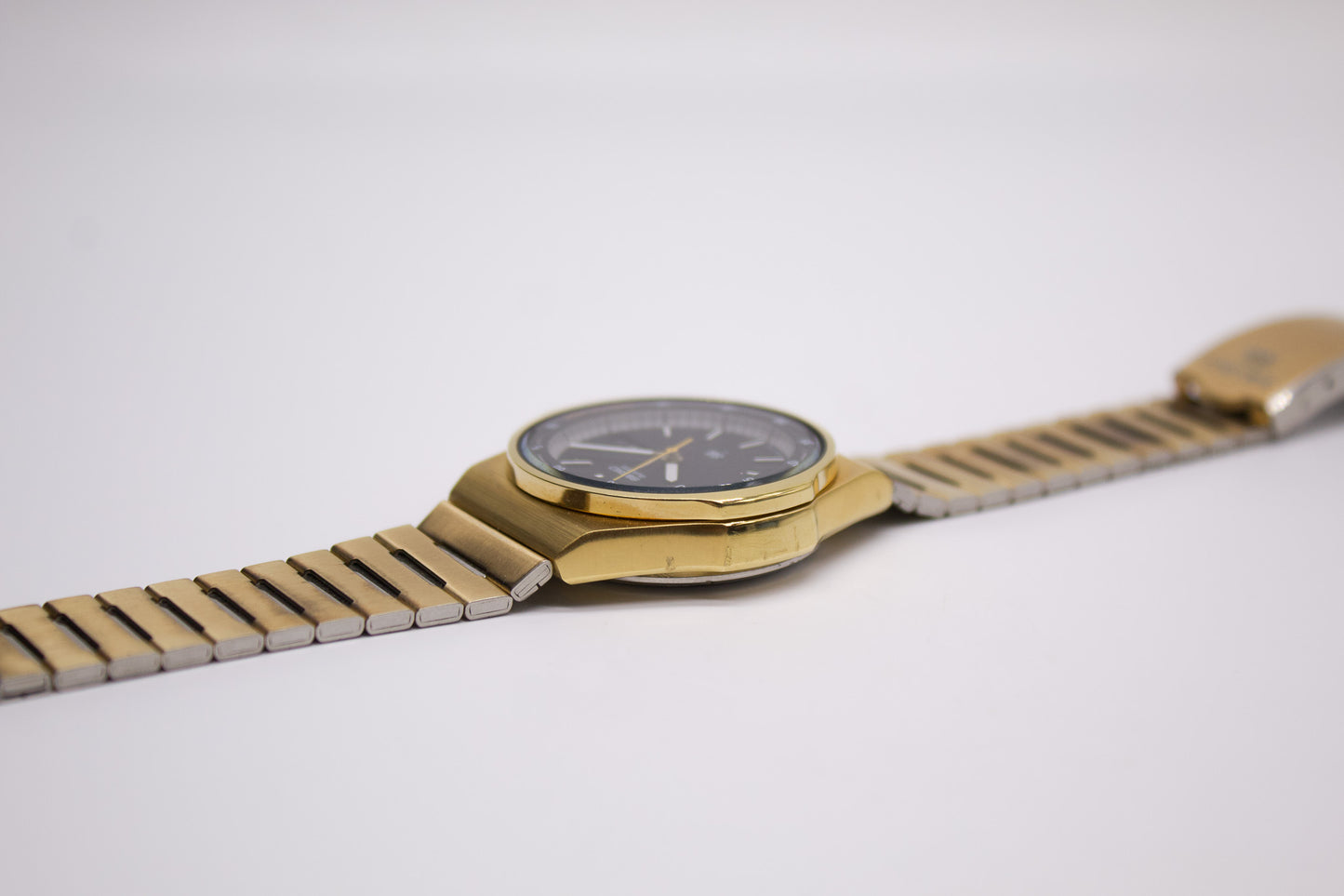 [Full Set] 1979 Seiko SQ 'Illuminated' Matte Black Dial Men's Wrist-Watch