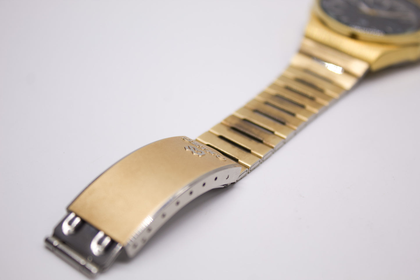 [Full Set] 1979 Seiko SQ 'Illuminated' Matte Black Dial Men's Wrist-Watch