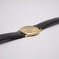 [Near Mint] 1983 Seiko Dolce Matte Sunburst Golden Dial Men's Wrist-Watch