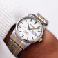 2000s Pulsar Quartz Lumibrite 'Flashlight' Dial Two Tone Case Men's Wrist-Watch