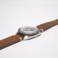 [Serviced] 1960s Neptune World Timer Mechanical Inky Black Dial Men's Wrist-Watch