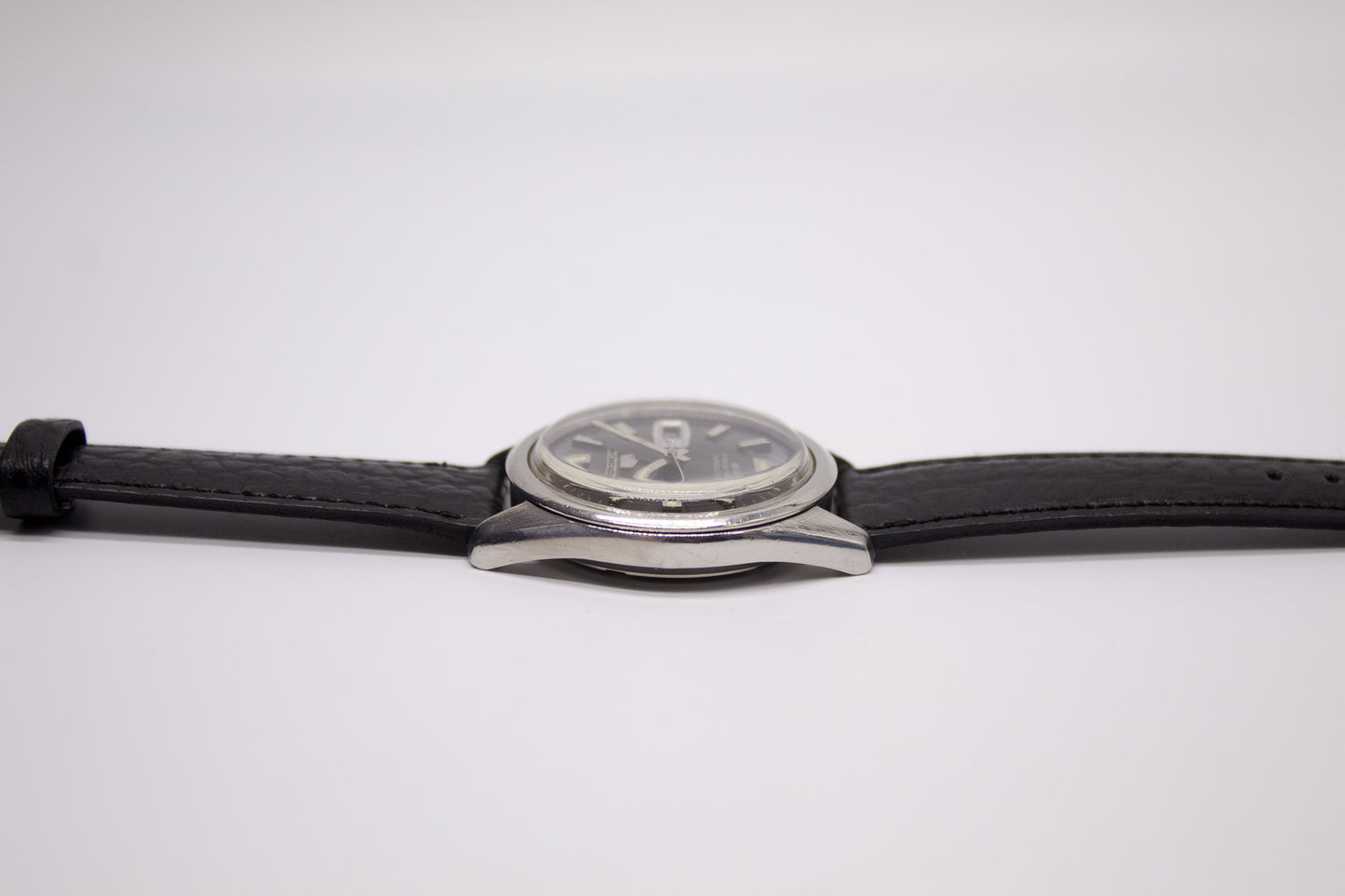 1969 Seiko 5 Automatic Gray Sunburst Dial Men's Wrist-Watch