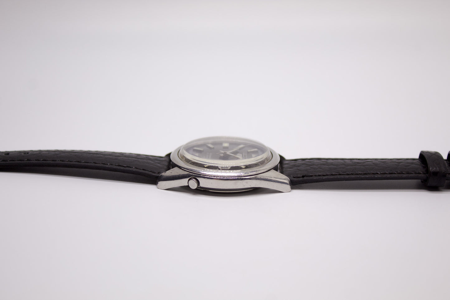 1969 Seiko 5 Automatic Gray Sunburst Dial Men's Wrist-Watch