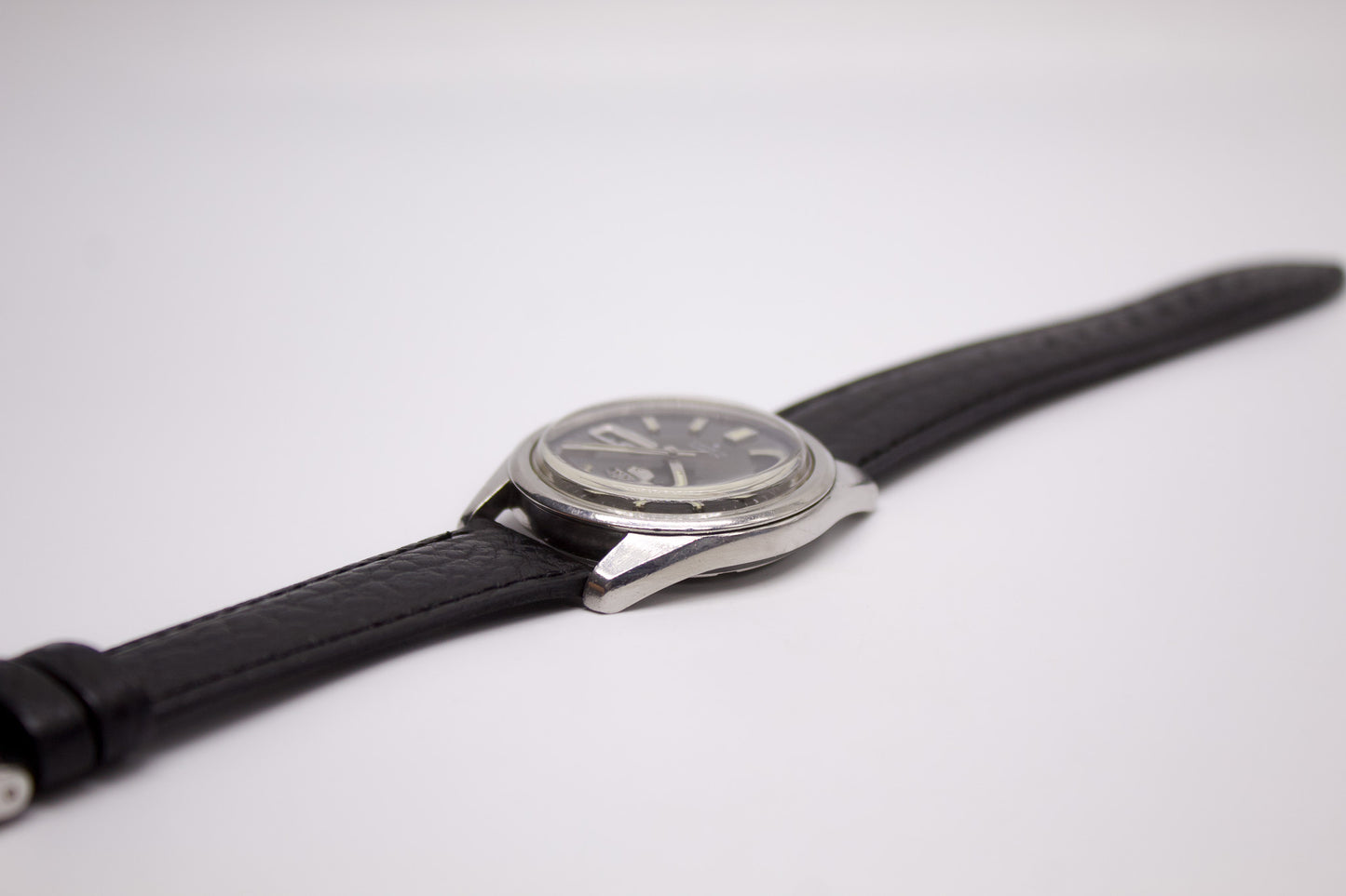 1969 Seiko 5 Automatic Gray Sunburst Dial Men's Wrist-Watch