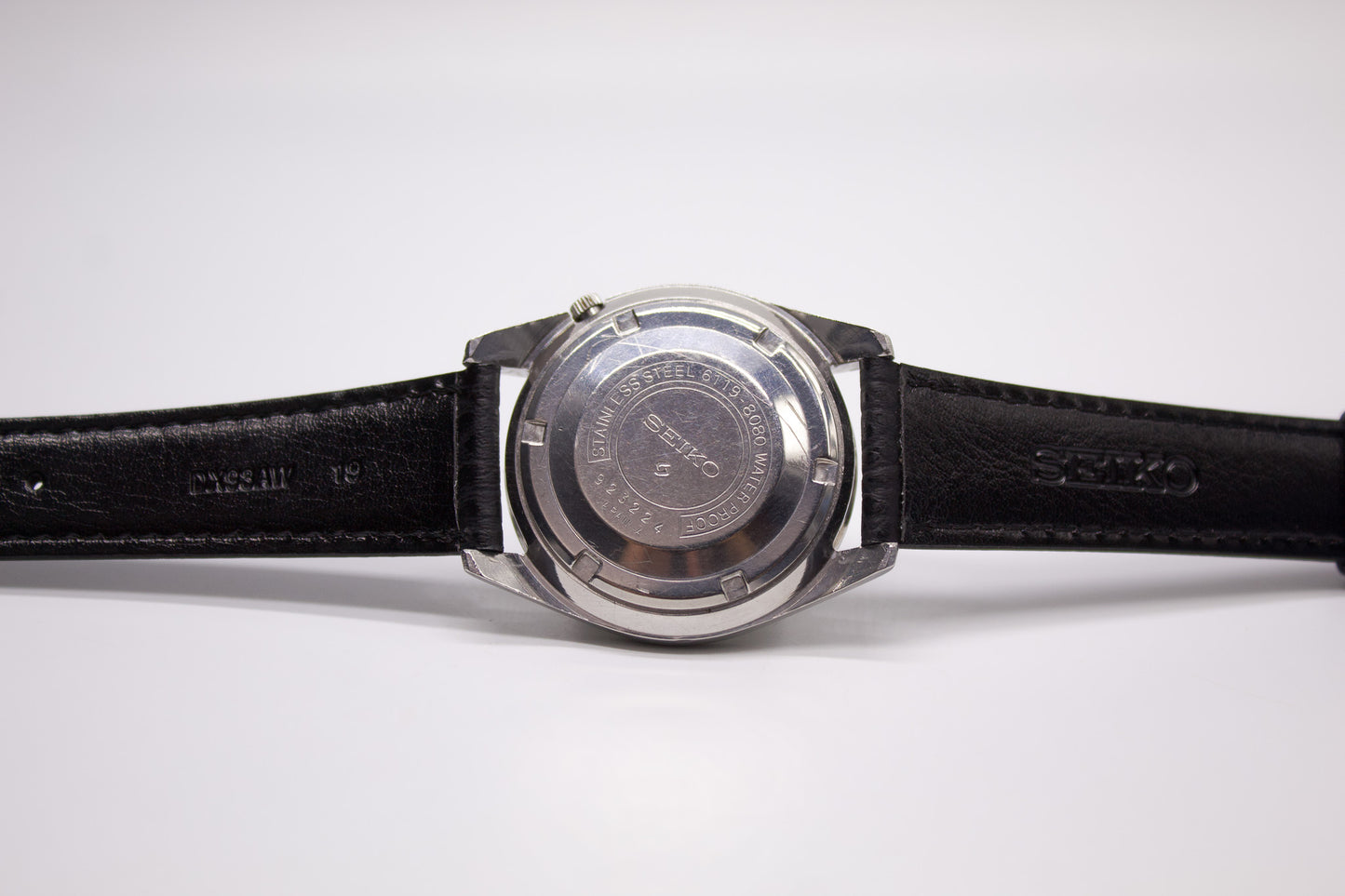 1969 Seiko 5 Automatic Gray Sunburst Dial Men's Wrist-Watch