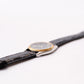 2005 Pulsar Quartz 'Baby Presidential' Inky Black Dial Two Tone Men's Wrist-Watch