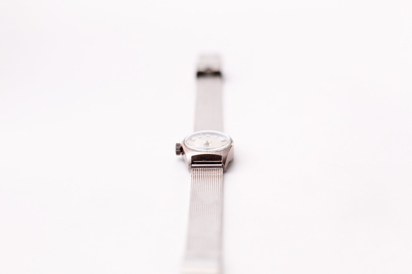 [Serviced] 1970s Croton Aquamatic Gray Sunburst Dial Ladies' Wrist-Watch