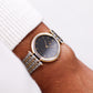 1985 Pulsar Quartz 'Concrete Gray' Dial Two Tone Men's Wrist-Watch