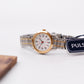 [Mint] 1995 Pulsar Quartz Railroad Dial Two Tone Case Ladies' Wrist Watch