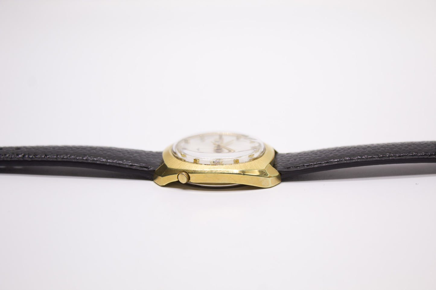 1970 Seiko 5 Automatic Silver Sunburst Dial Men's Wrist-Watch